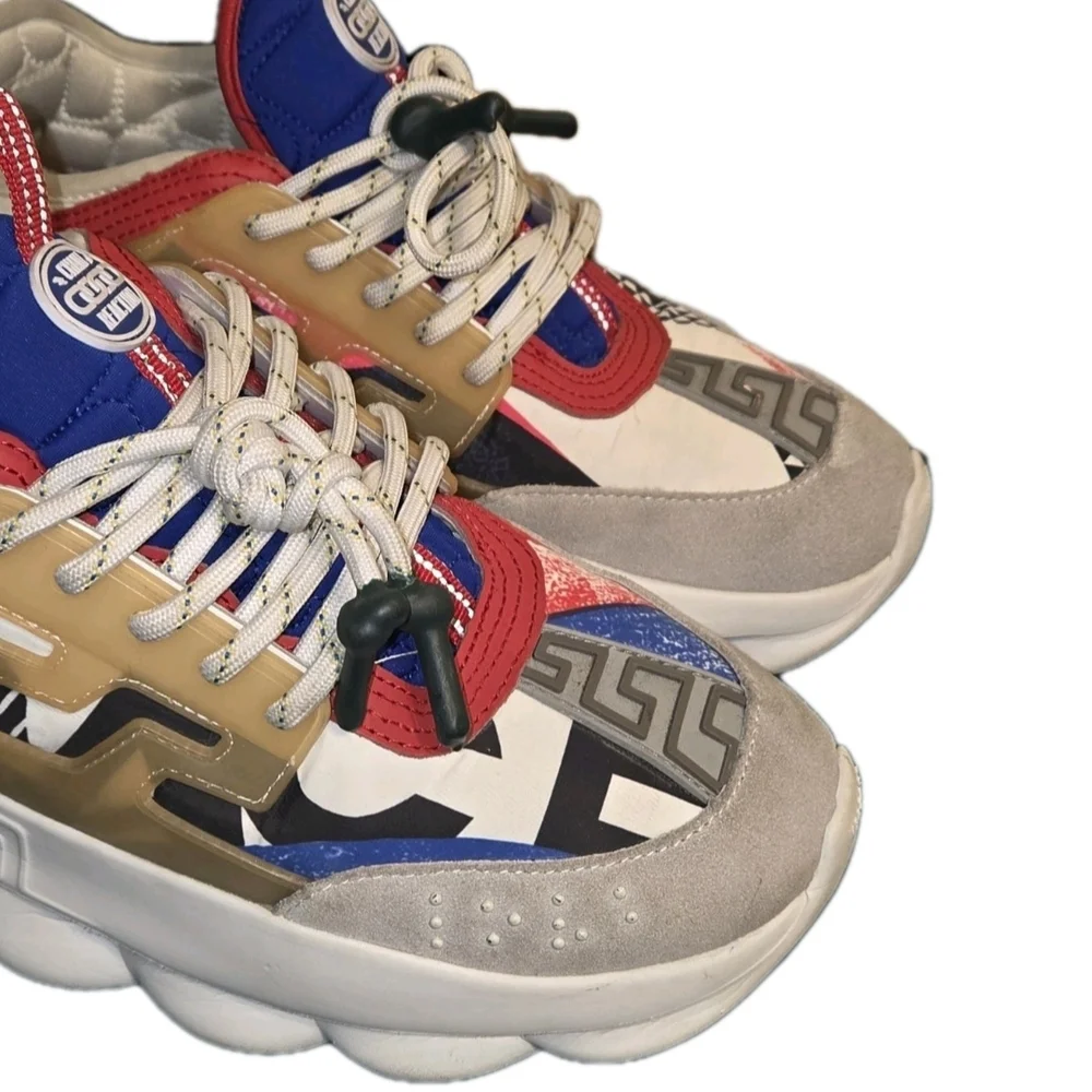Versace Chain Reaction “Clash” Mixed Color Trainers EU 43 Men's US Size 10 - Picture 2 of 15